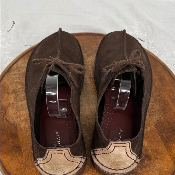 Clarks Originals Boots Mens 11.5 M Desert Trek Brown Suede Chukka Moccasin main image 4